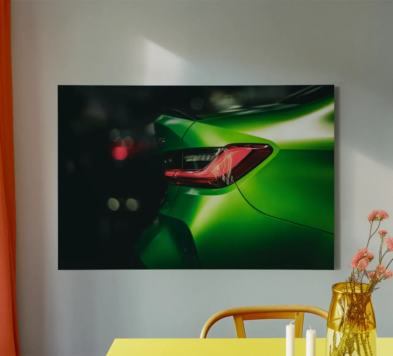 The green one tela con Cornice a cassetta da Flo Klein