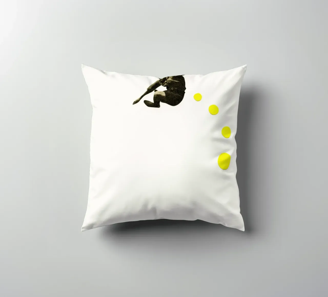 How High Can You Jump? decorative cushion by Cassia Beck Collage
