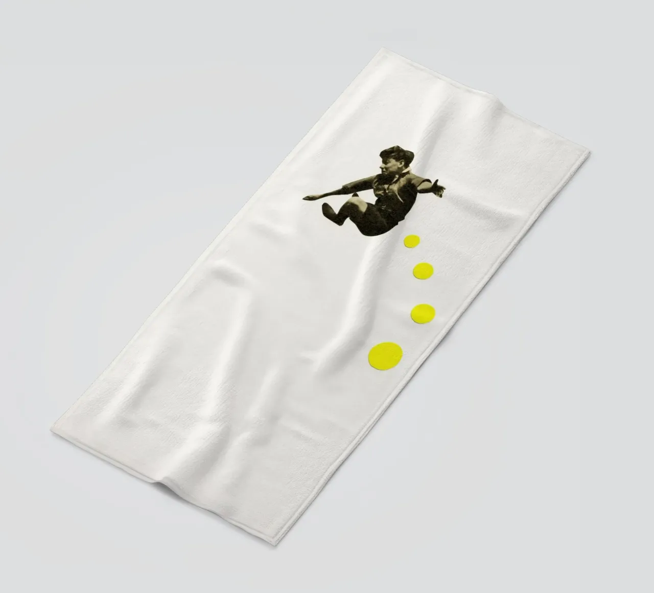 How High Can You Jump? beach towel by Cassia Beck Collage