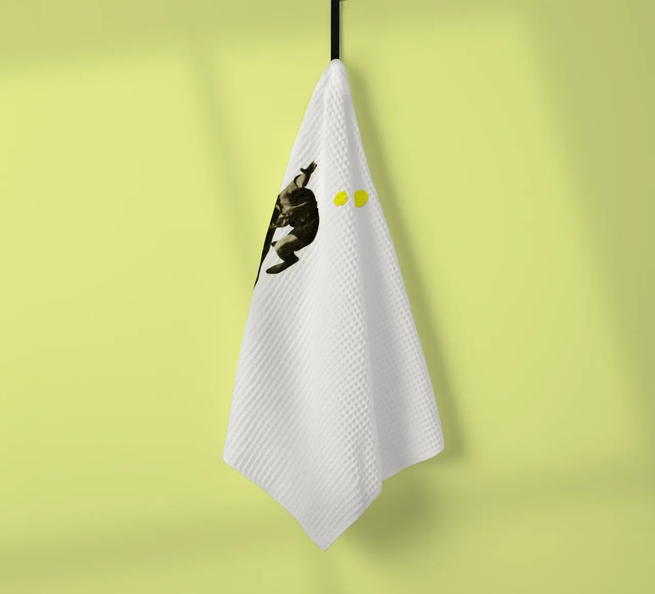 How High Can You Jump? tea towel by Cassia Beck Collage
