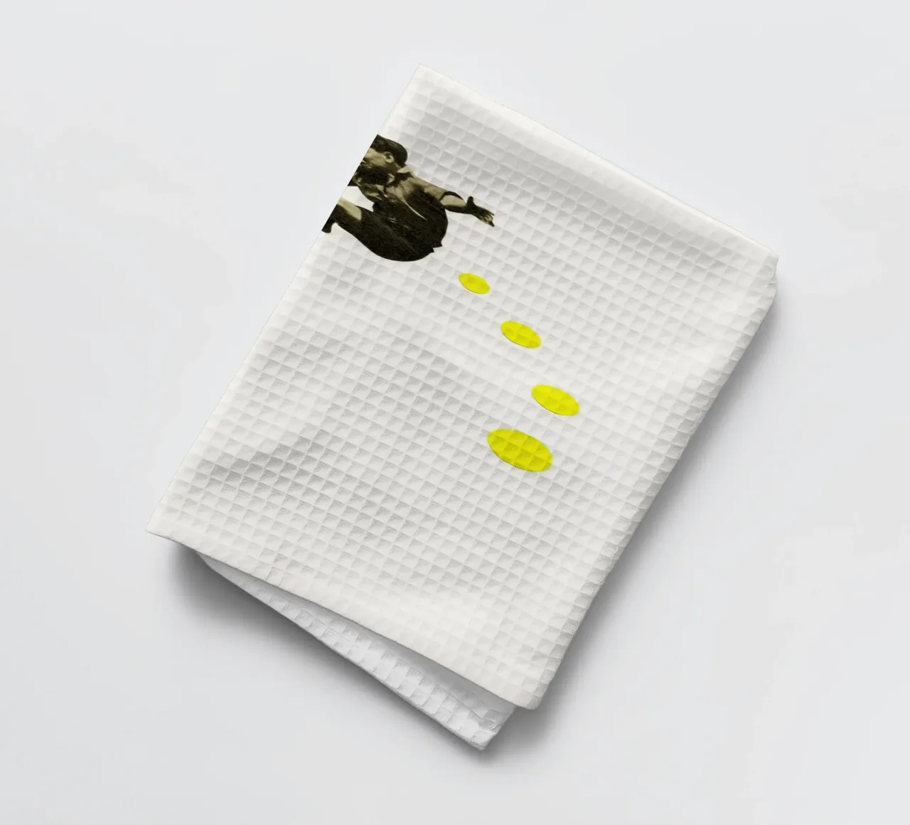 How High Can You Jump? tea towel by Cassia Beck Collage