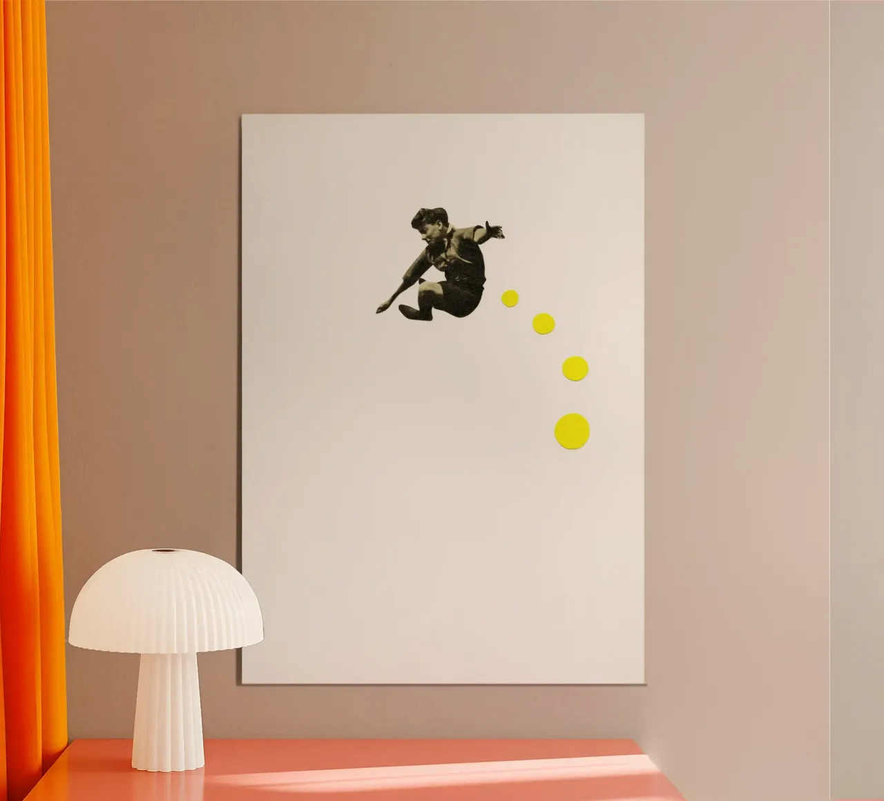 How High Can You Jump? alu-dibond by Cassia Beck Collage