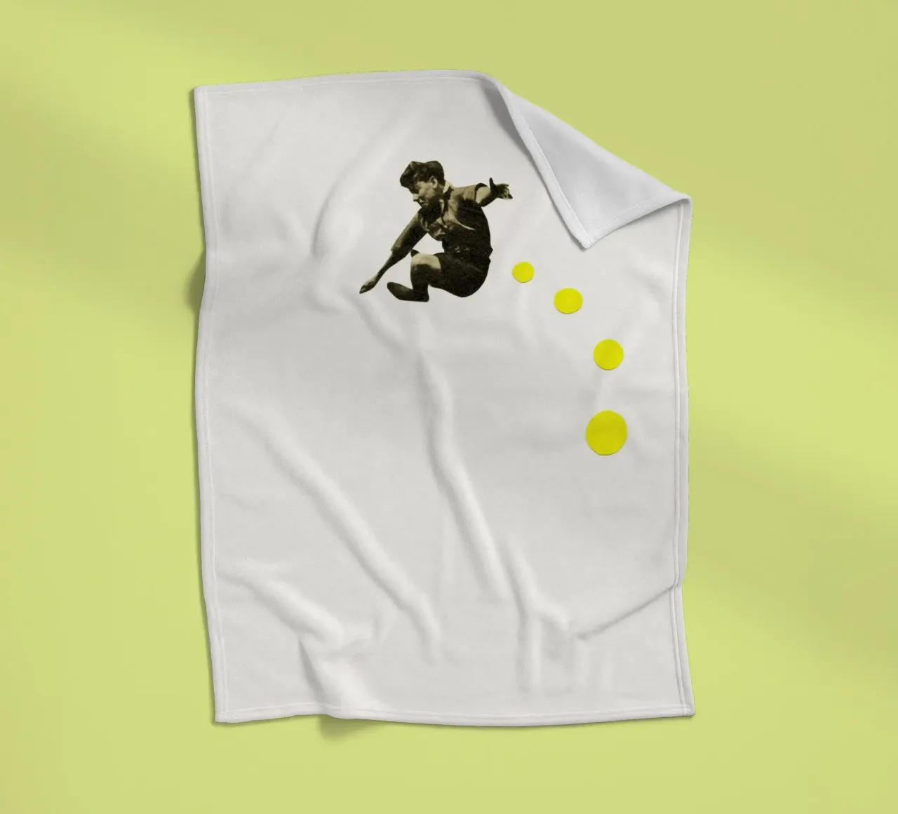 How High Can You Jump? fleece blanket by Cassia Beck Collage