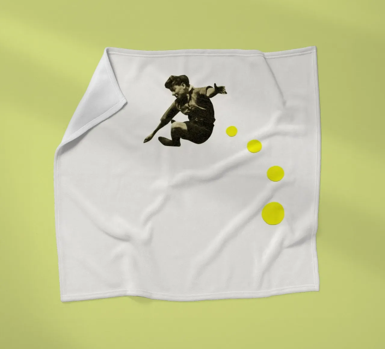 How High Can You Jump? fleece blanket by Cassia Beck Collage