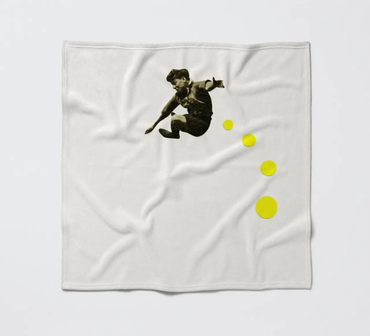 How High Can You Jump? fleece blanket by Cassia Beck Collage