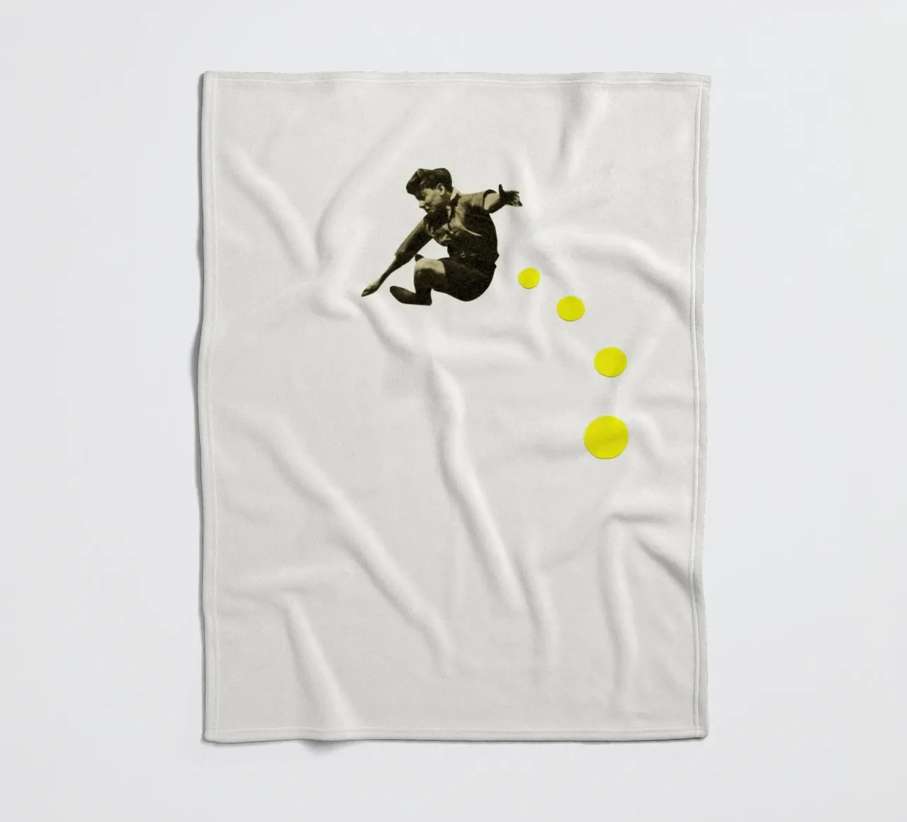 How High Can You Jump? fleece blanket by Cassia Beck Collage