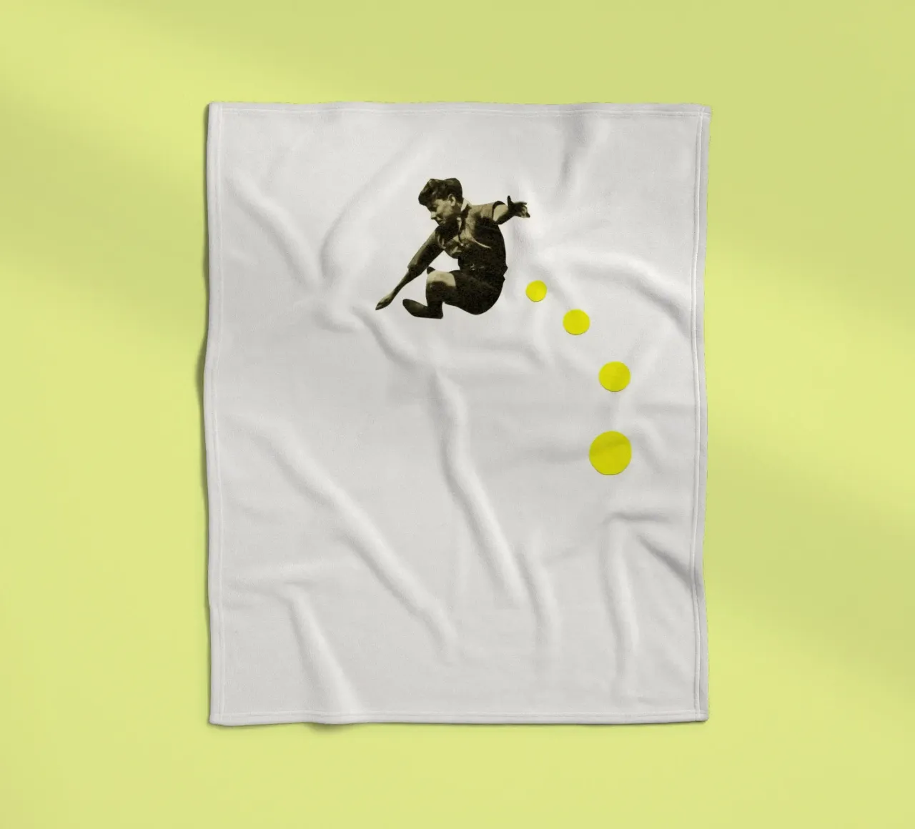 How High Can You Jump? fleece blanket by Cassia Beck Collage