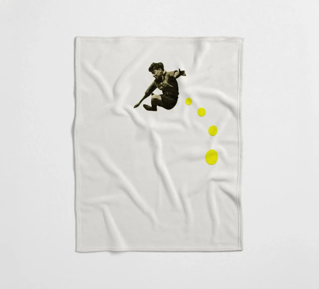 How High Can You Jump? fleece blanket by Cassia Beck Collage