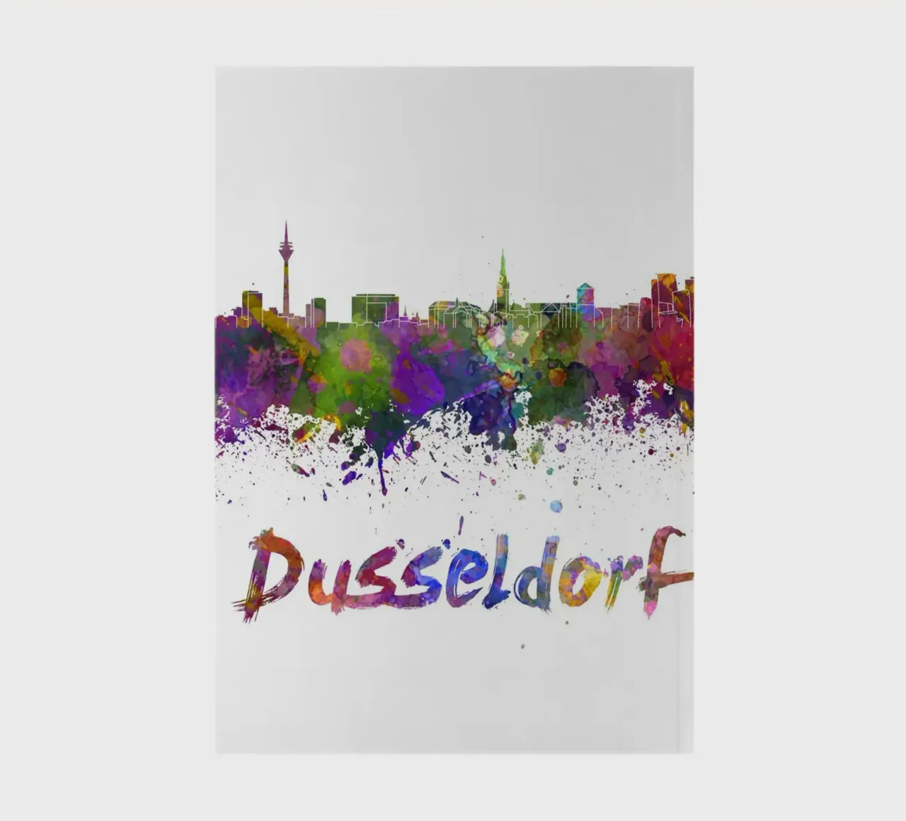 Dusseldorf skyline notebook by 🎨 Point and Art