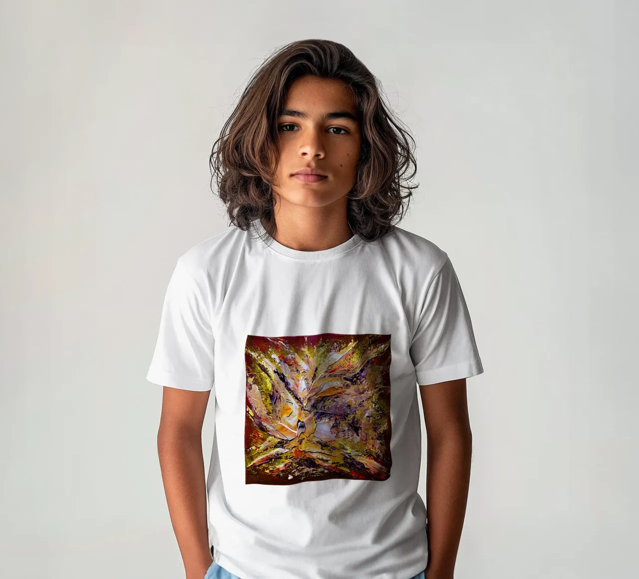 LUCE INTERNA t-shirt bambini da Thierry Vobmann Abstract painting