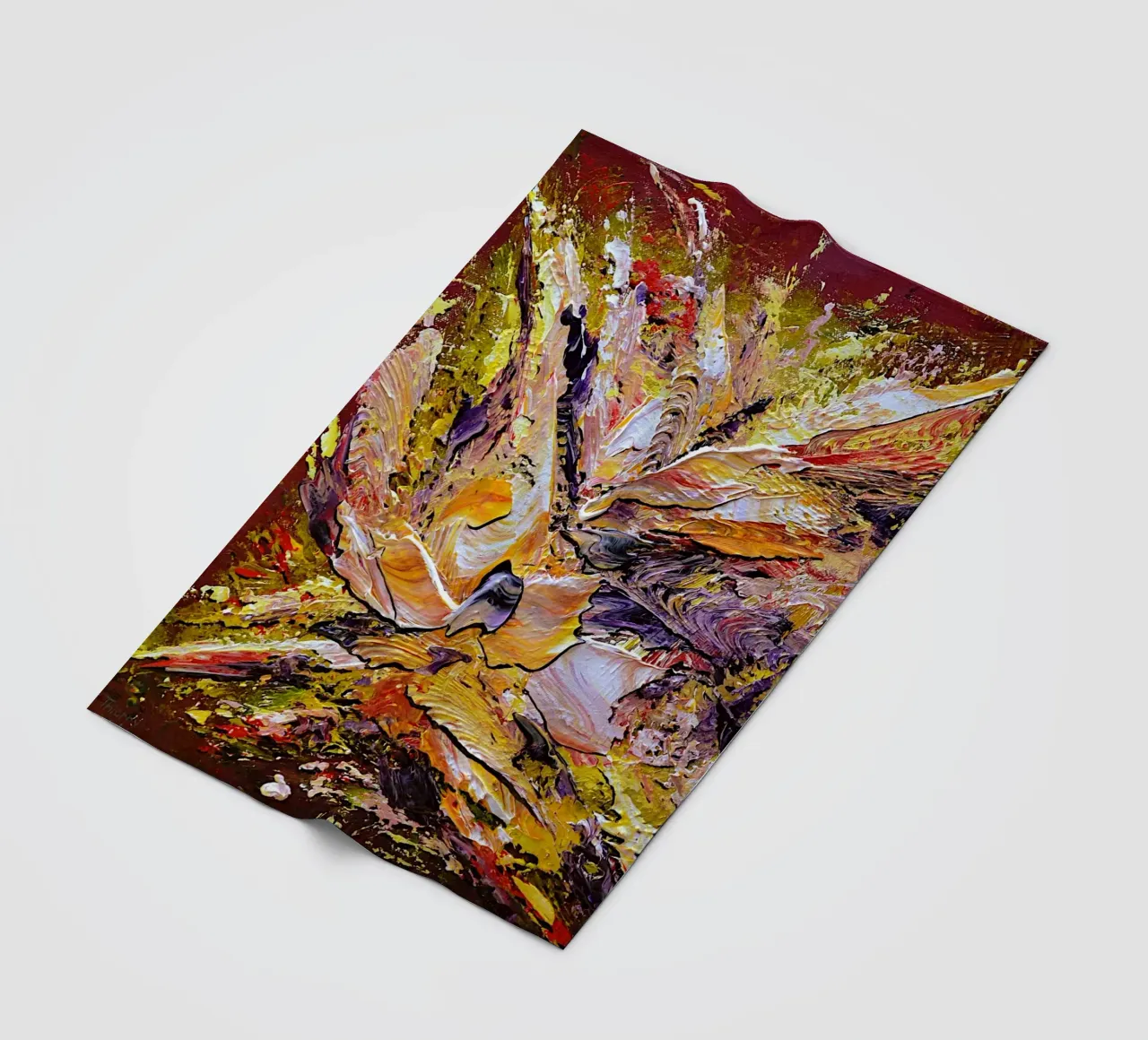 INNERES LICHT Fleecedecke von Thierry Vobmann Abstract painting