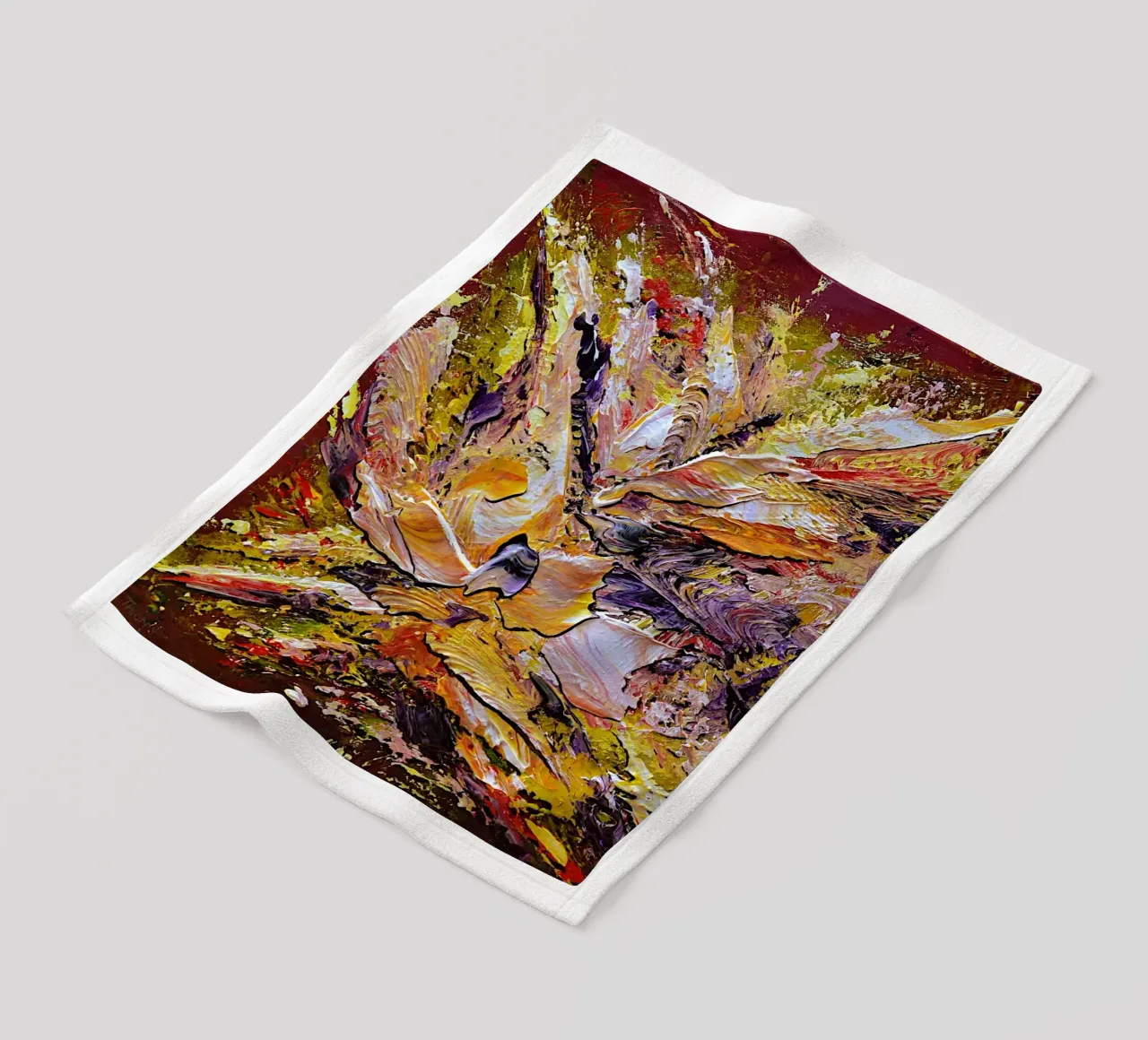 INNERES LICHT Fleecedecke von Thierry Vobmann Abstract painting