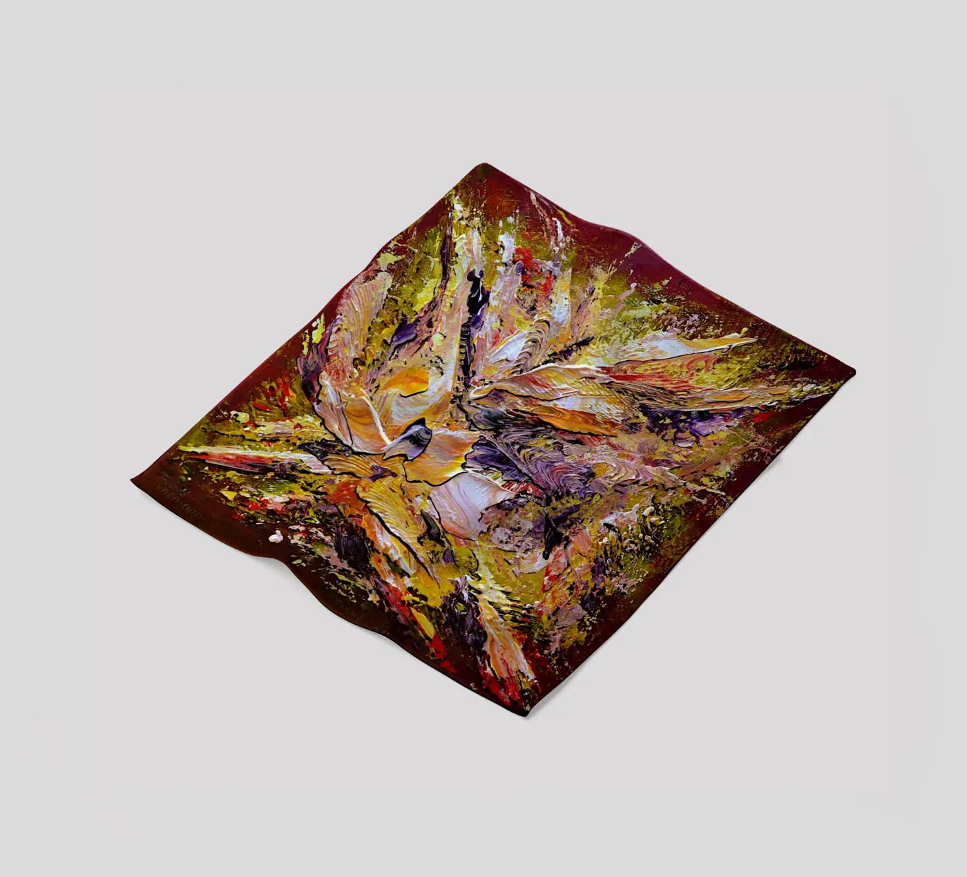 BINNENLICHT fleecedeken van Thierry Vobmann Abstract painting