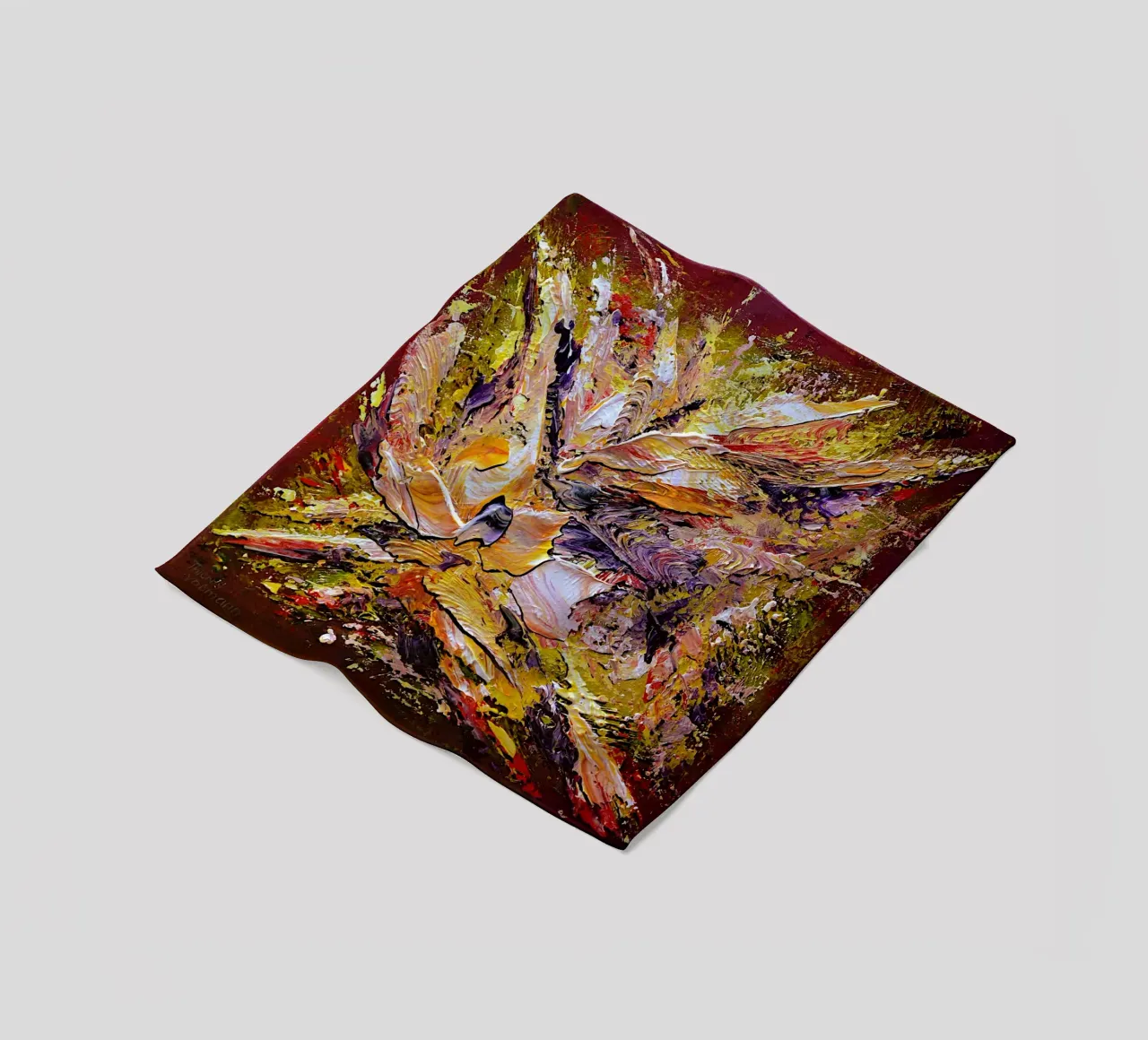 INNERES LICHT Fleecedecke von Thierry Vobmann Abstract painting