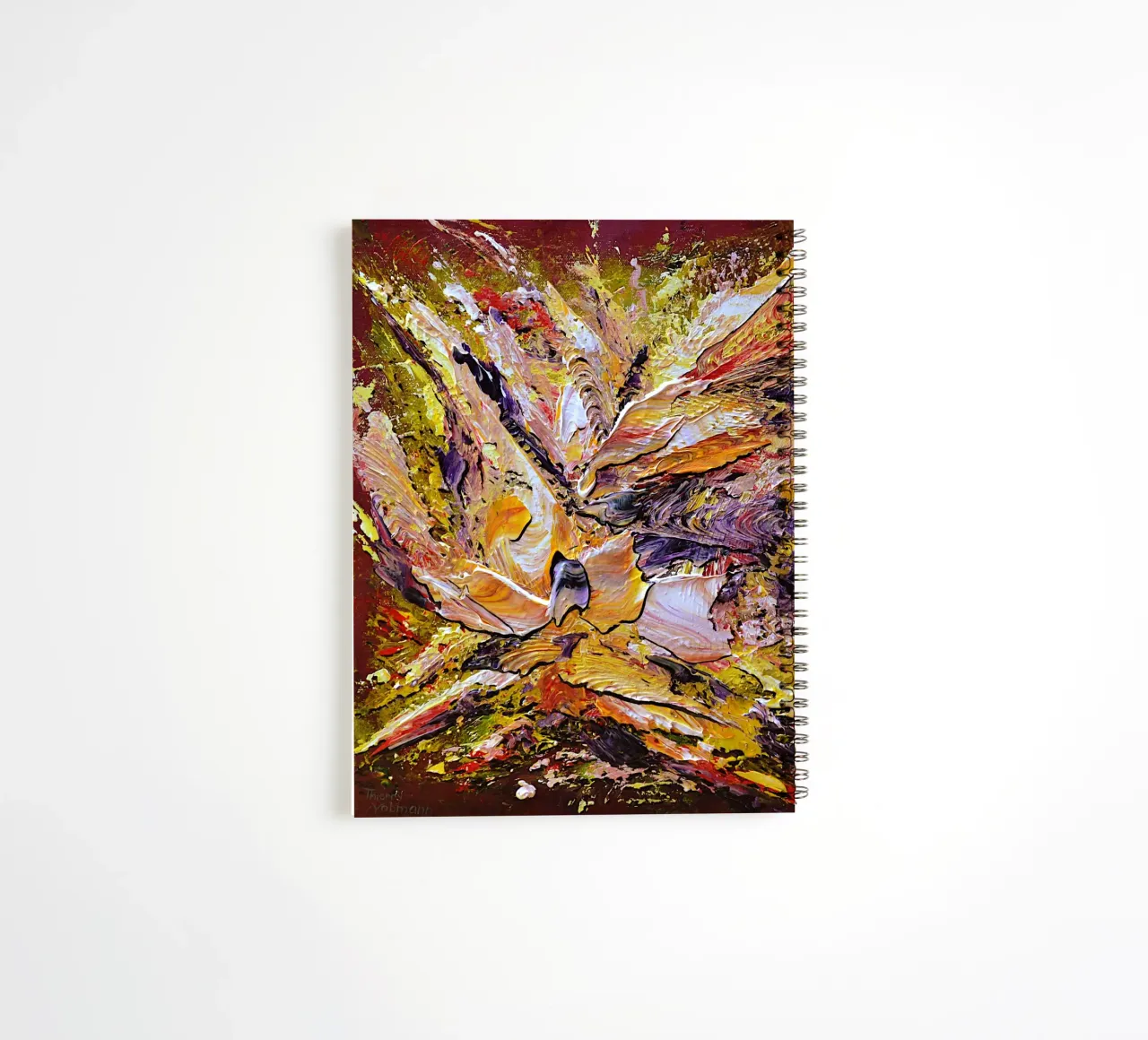 INNER LIGHT spiral notebook by Thierry Vobmann Abstract painting