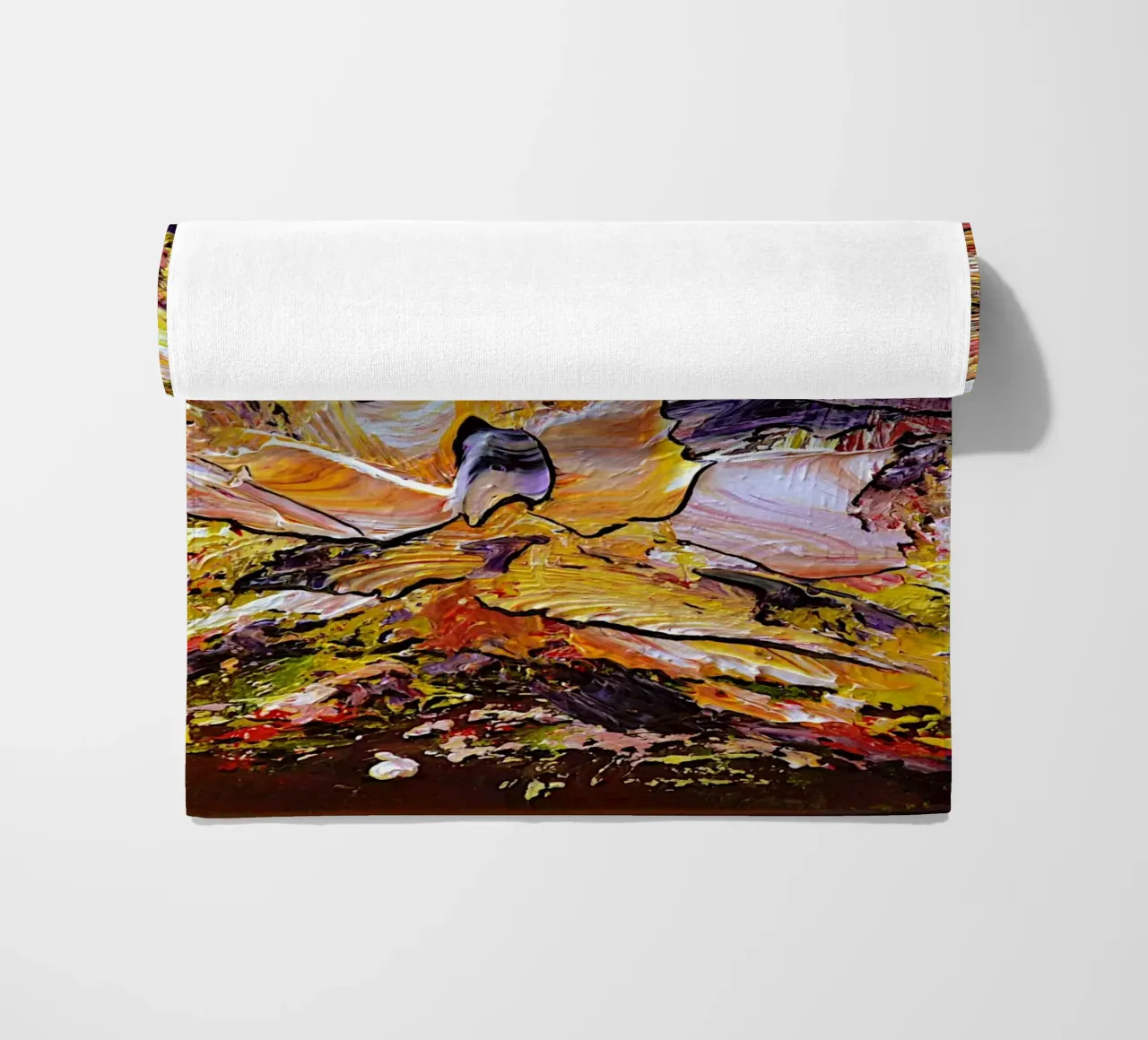 BINNENLICHT strandhanddoek van Thierry Vobmann Abstract painting