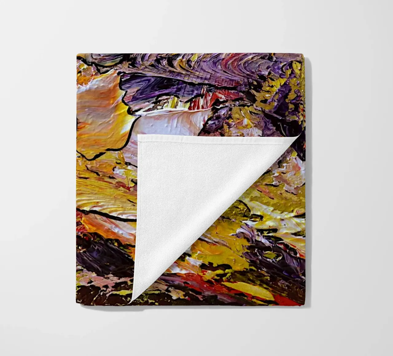 BINNENLICHT strandhanddoek van Thierry Vobmann Abstract painting