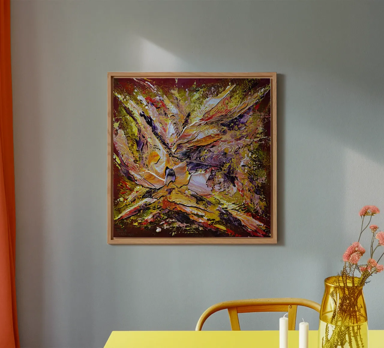 LUCE INTERNA alluminio dibond da Thierry Vobmann Abstract painting