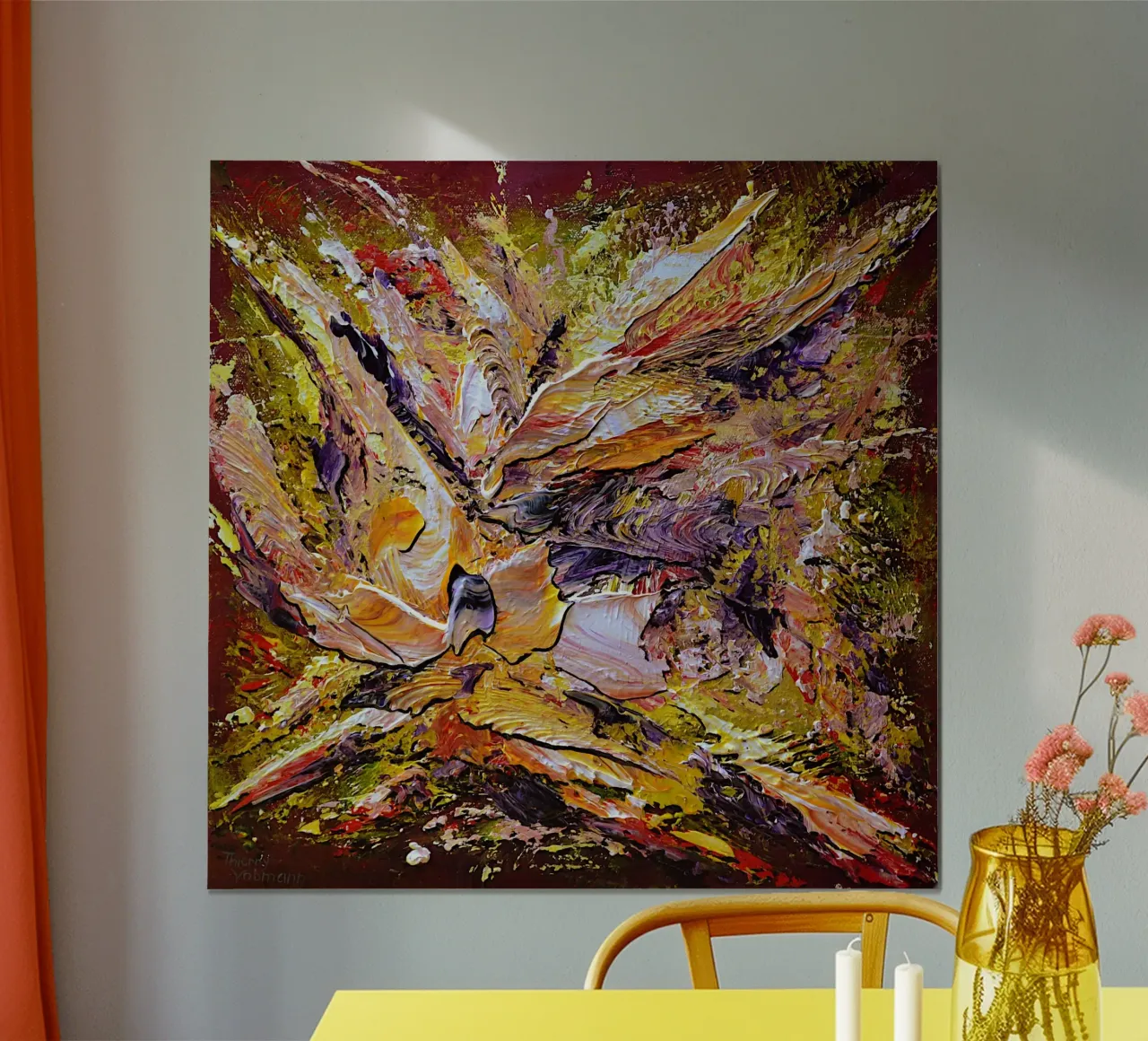 LUCE INTERNA poster da Thierry Vobmann Abstract painting