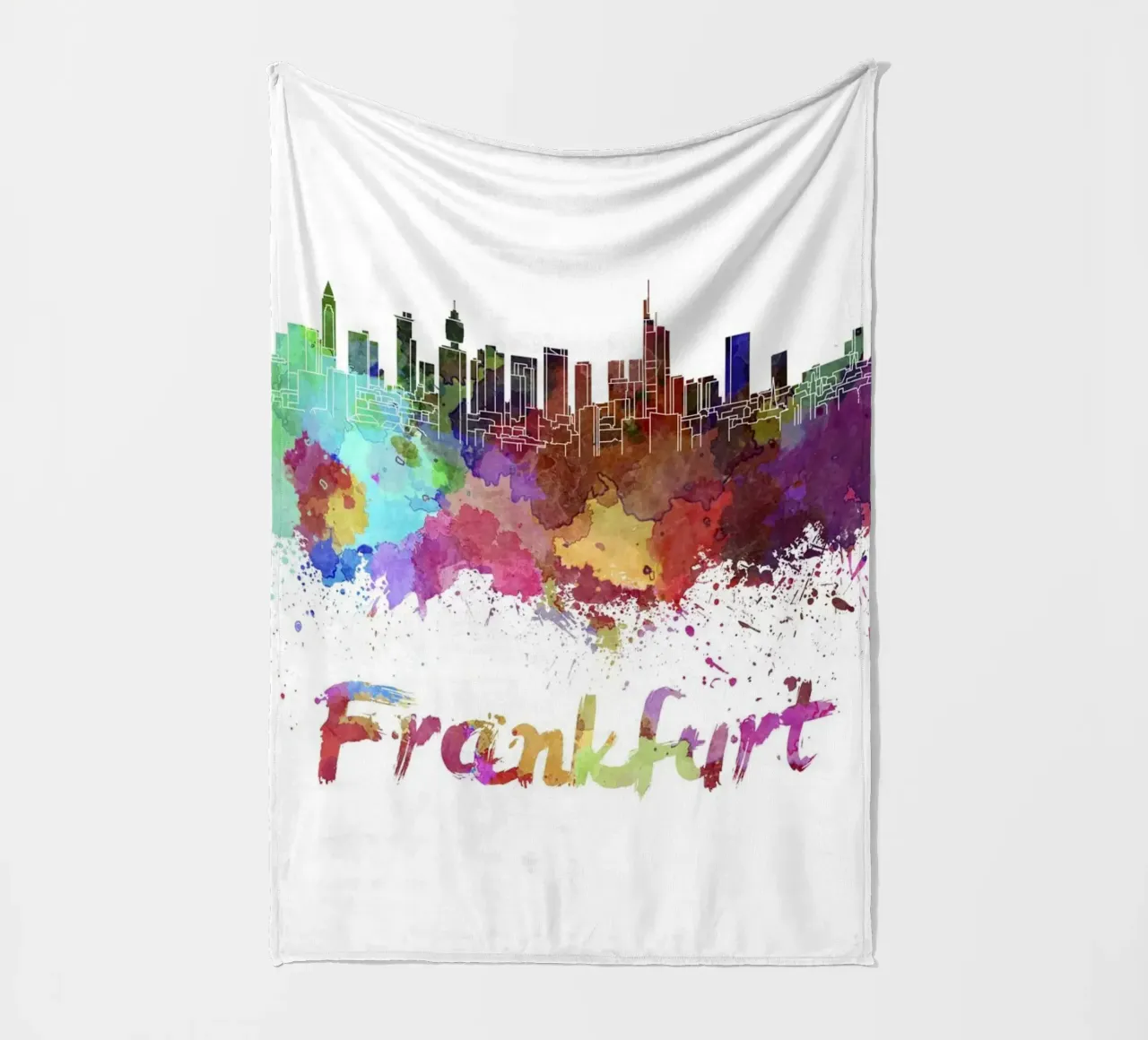 Lo skyline di Francoforte coperta in pile da Point and Art