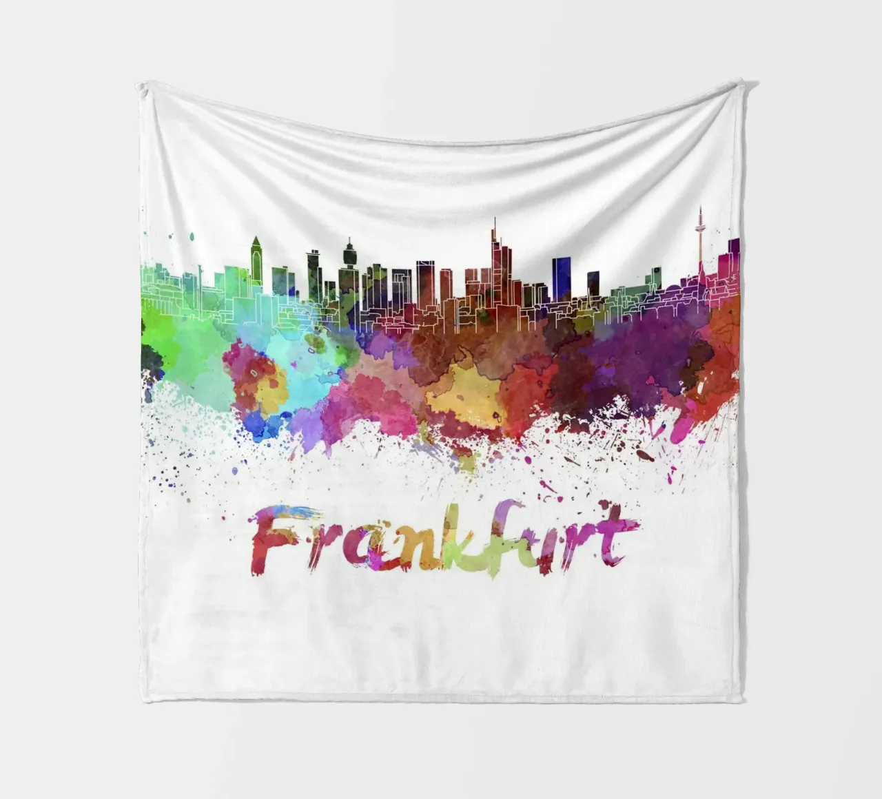 Lo skyline di Francoforte coperta in pile da Point and Art
