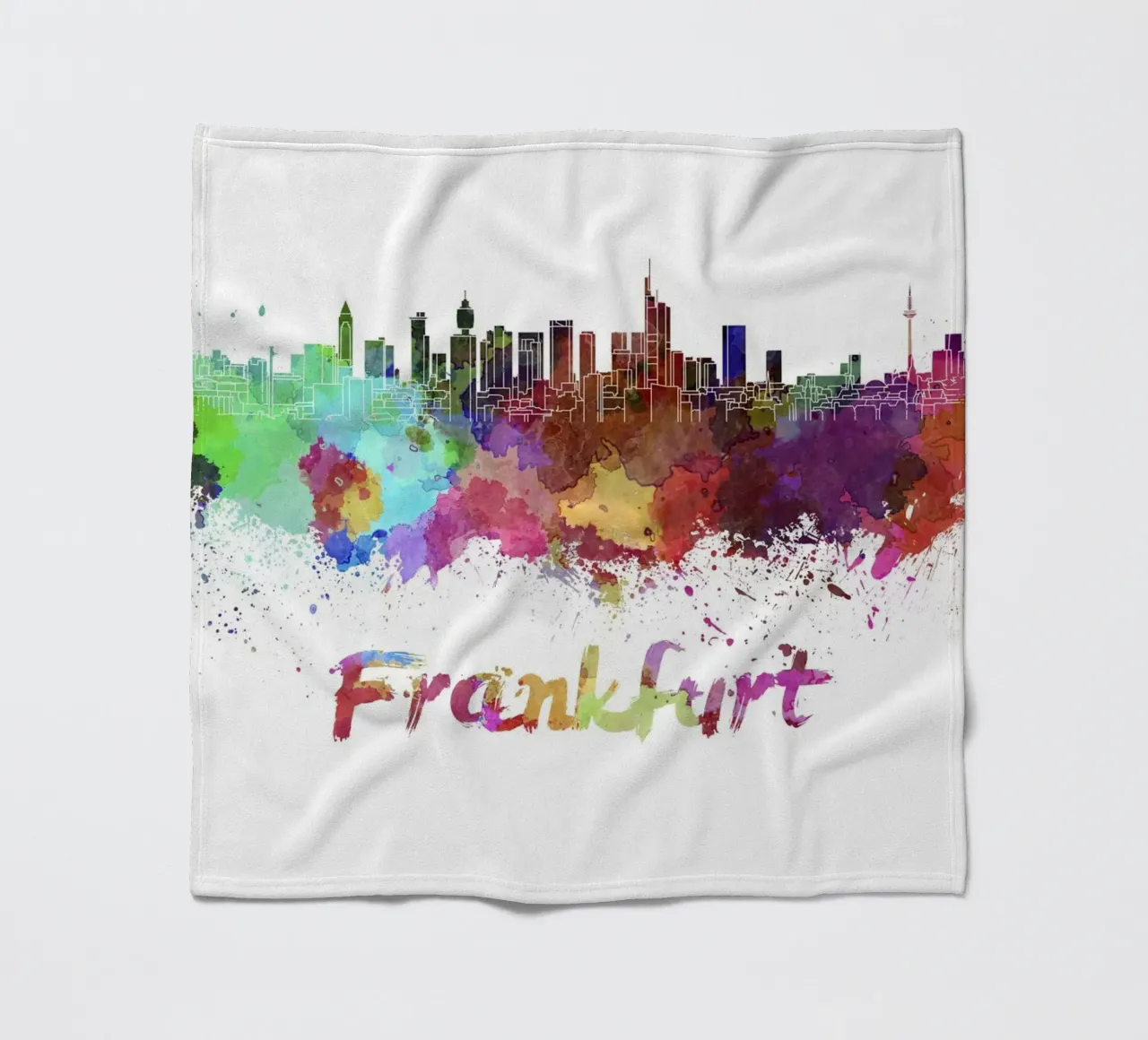 Lo skyline di Francoforte coperta in pile da Point and Art