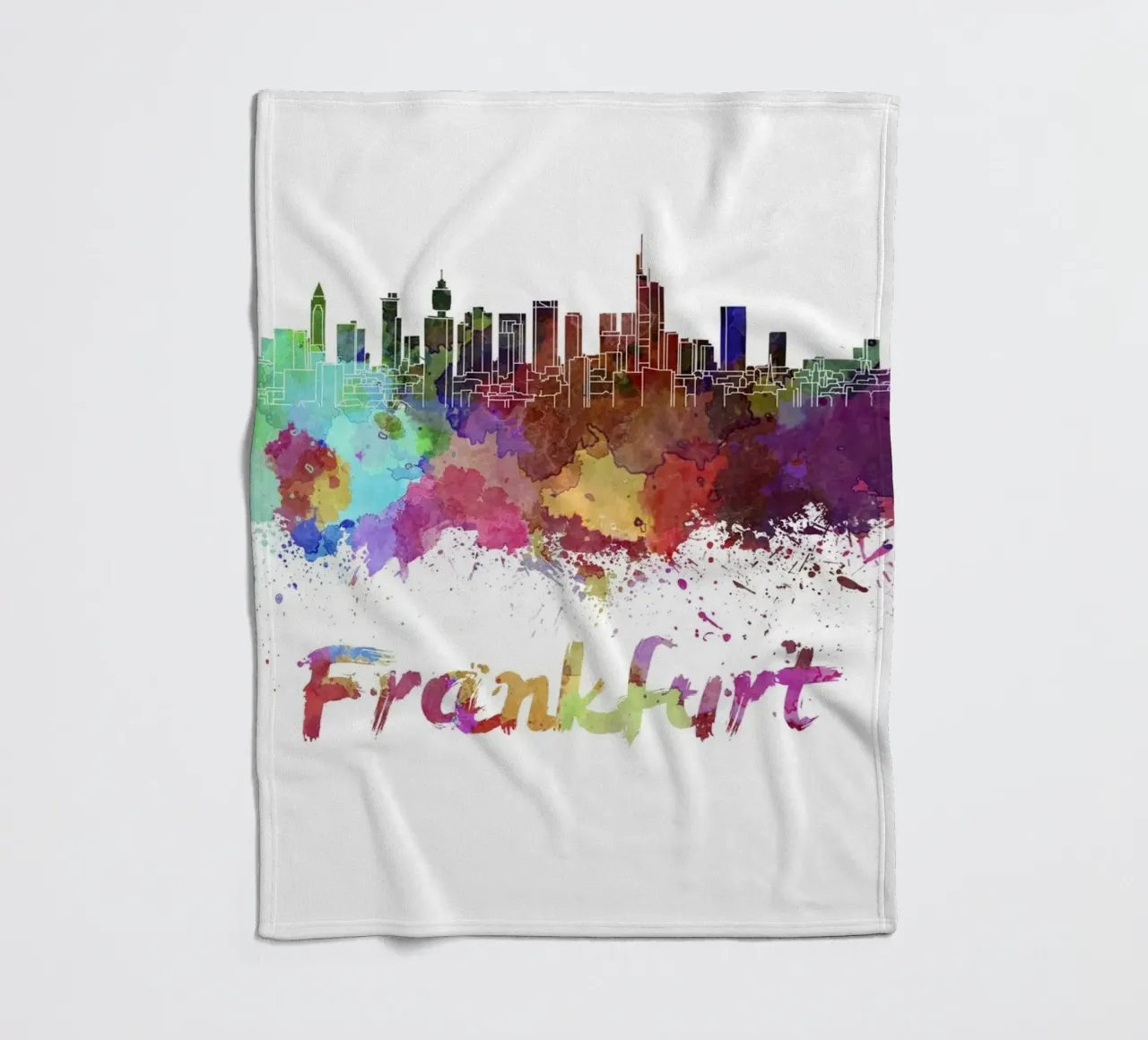 Lo skyline di Francoforte coperta in pile da Point and Art