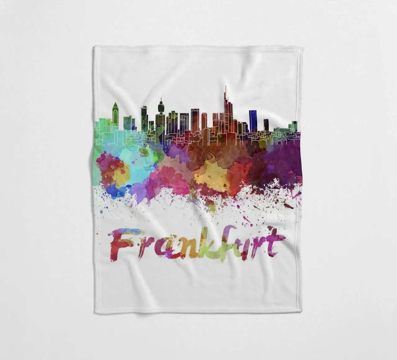Lo skyline di Francoforte coperta in pile da Point and Art