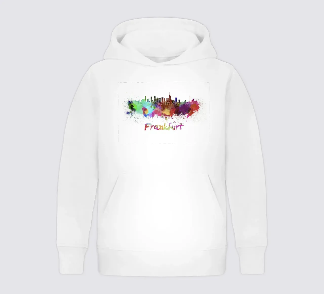 Lo skyline di Francoforte felpa bambino con cappuccio da 🎨 Point and Art