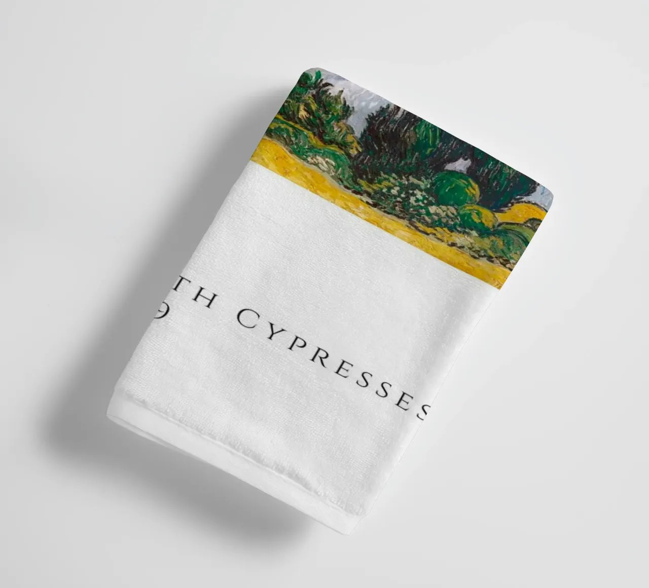 Van Gogh Wheat Field with Cypresses - Post-Impressionist Art towel by homdeco