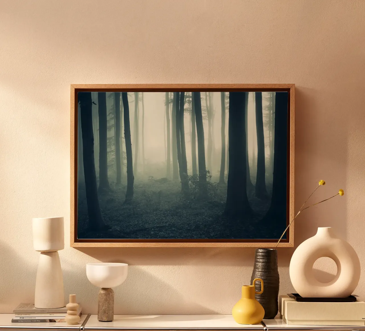 The Haunted Grove canvas with Floater frame by PhotoVibe Decor