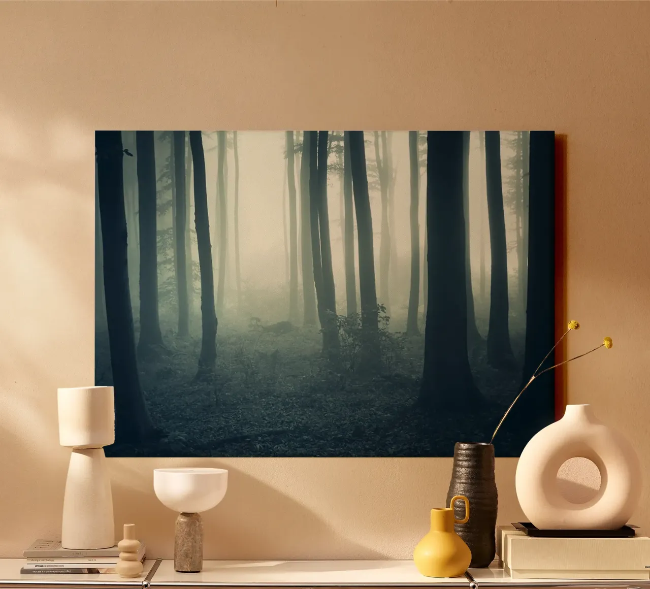 The Haunted Grove canvas with Floater frame by PhotoVibe Decor