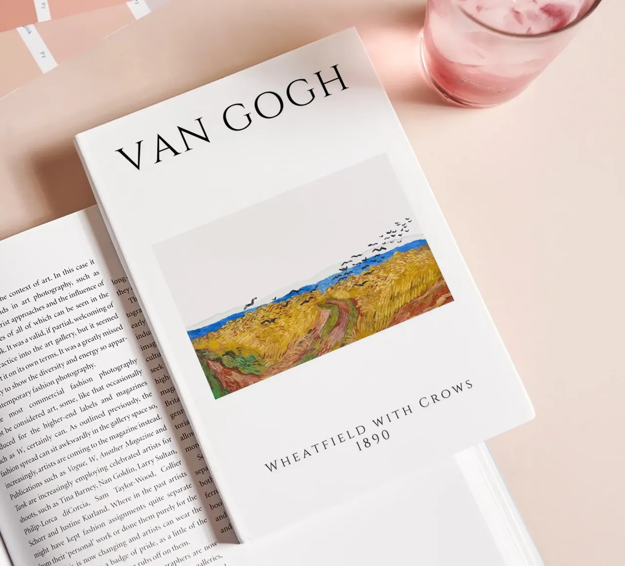 Van Gogh Wheatfield with Crows - Post-Impressionist Print notebook by homdeco