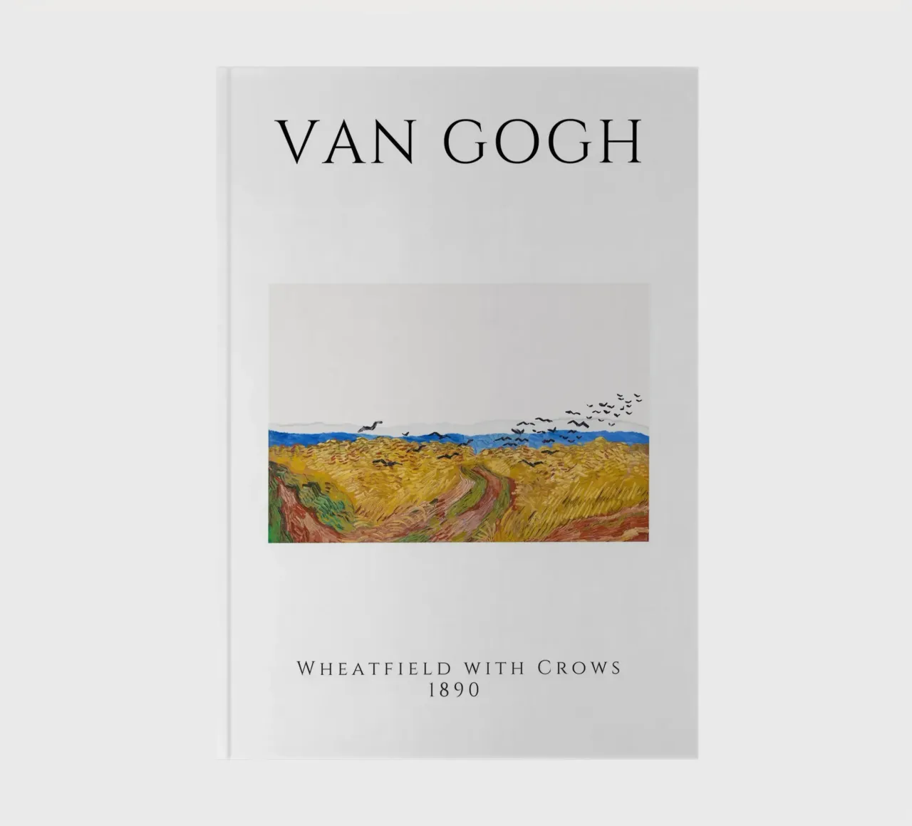 Van Gogh Wheatfield with Crows - Post-Impressionist Print notebook by homdeco