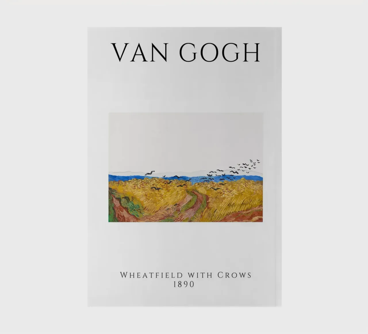 Van Gogh Wheatfield with Crows - Post-Impressionist Print notebook by homdeco