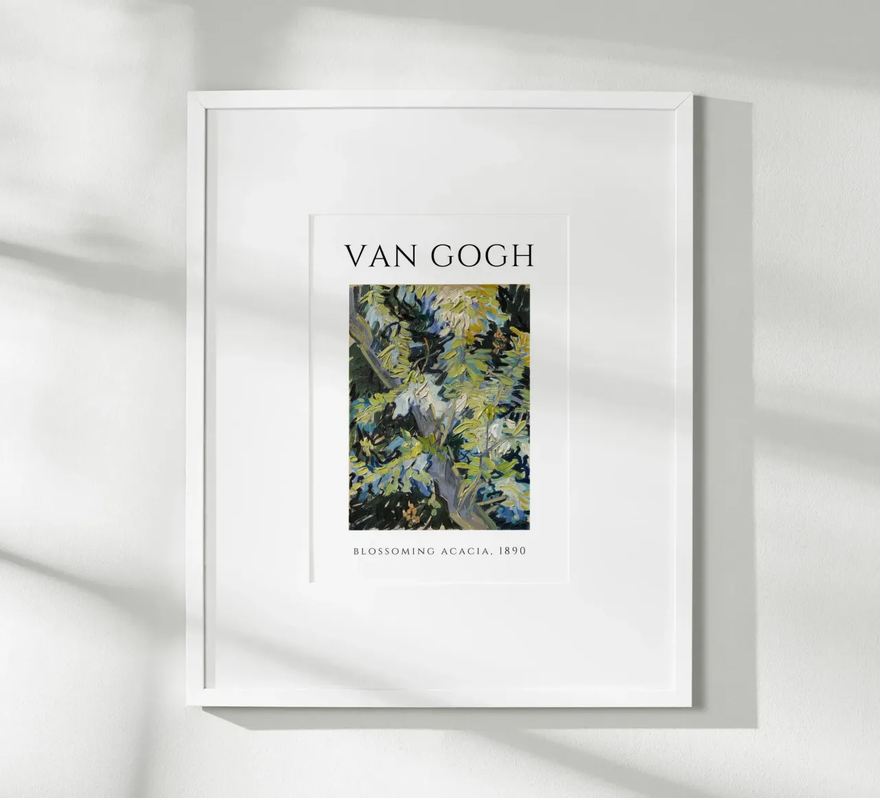 L'acacia in fiore di Van Gogh, 1890 - Natura Post-Impressioni poster da homdeco