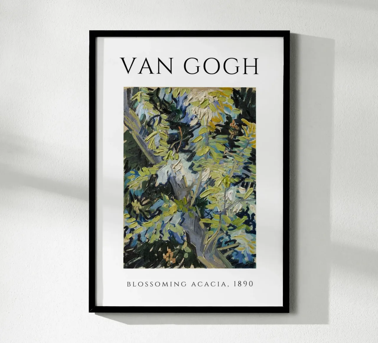 L'acacia in fiore di Van Gogh, 1890 - Natura Post-Impressioni poster da homdeco