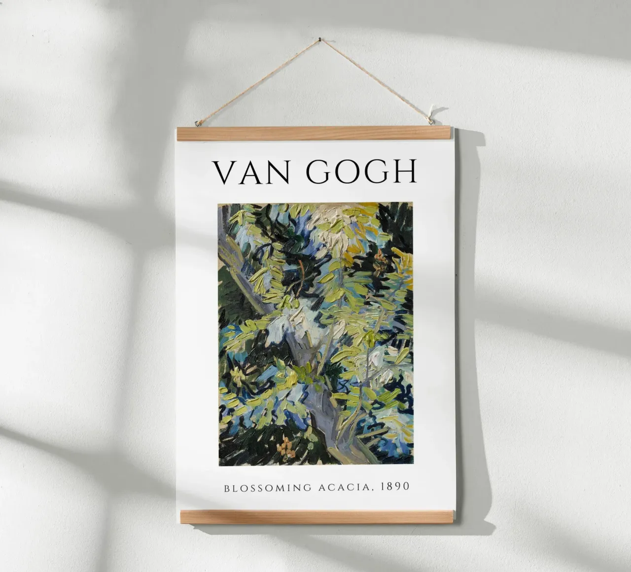 L'acacia in fiore di Van Gogh, 1890 - Natura Post-Impressioni poster da homdeco
