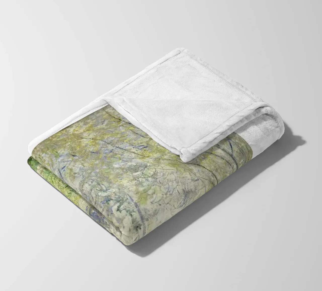 La donna sotto il salice di Monet, 1880 - Una serena terra impressionista coperta in pile da homdeco