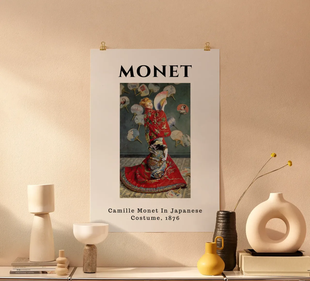 Camille in kimono di Monet, 1876 - Japonisme Impressionist Ar poster da homdeco
