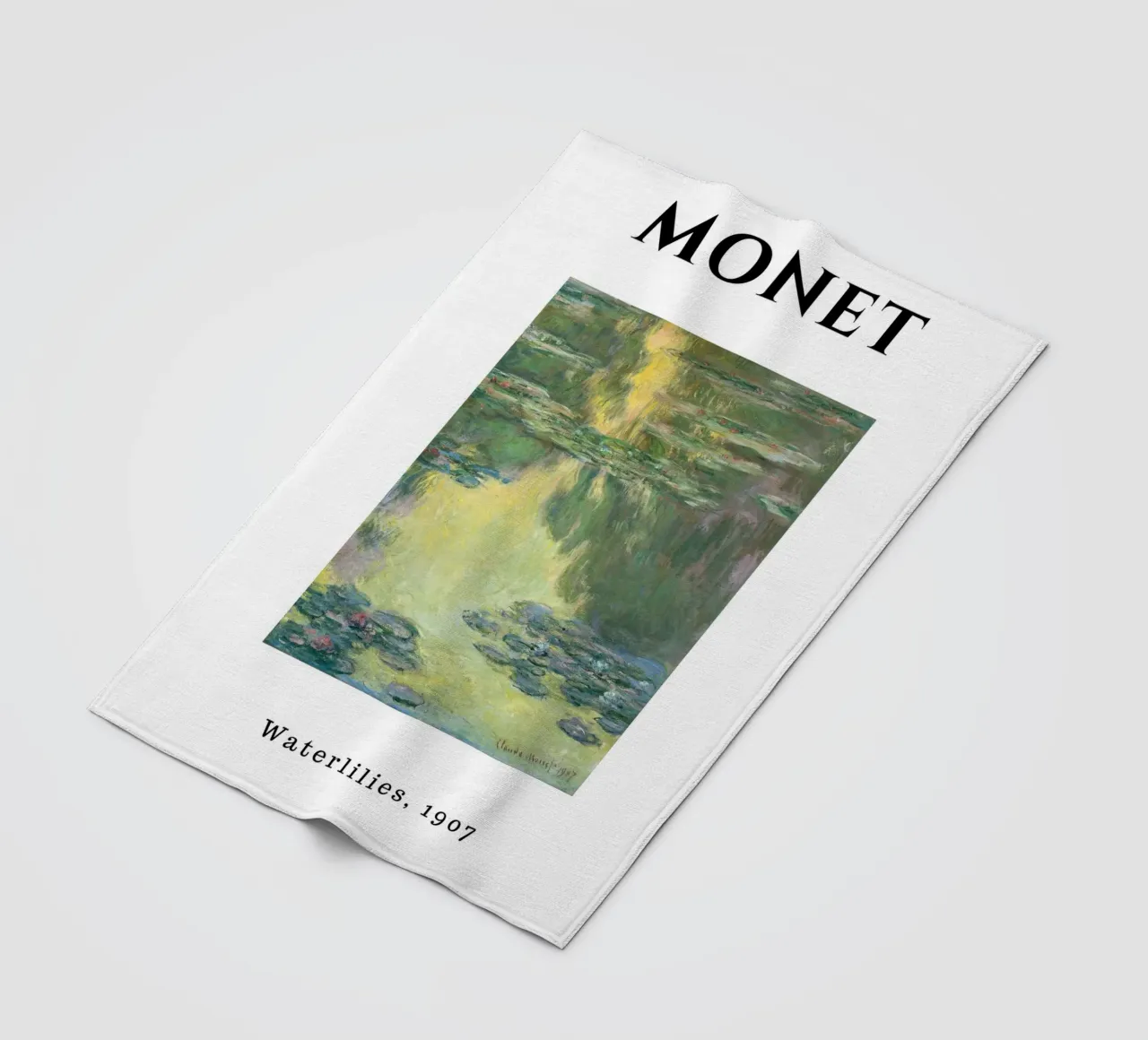 Le ninfee di Monet, 1907 - Riflessi impressionisti dello stagno coperta in pile da homdeco