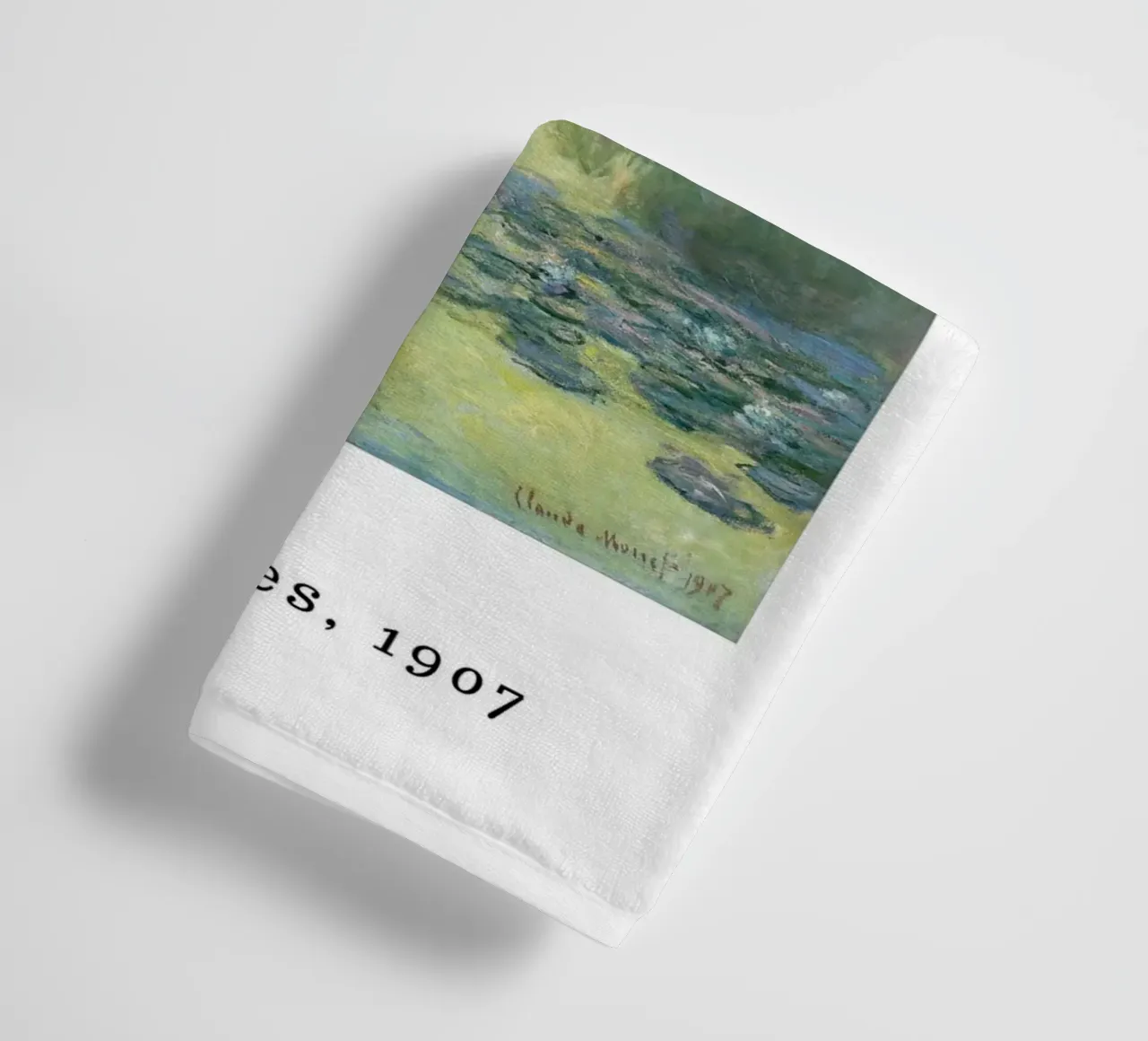 Le ninfee di Monet, 1907 - Riflessi impressionisti dello stagno asciugamano da bagno da homdeco
