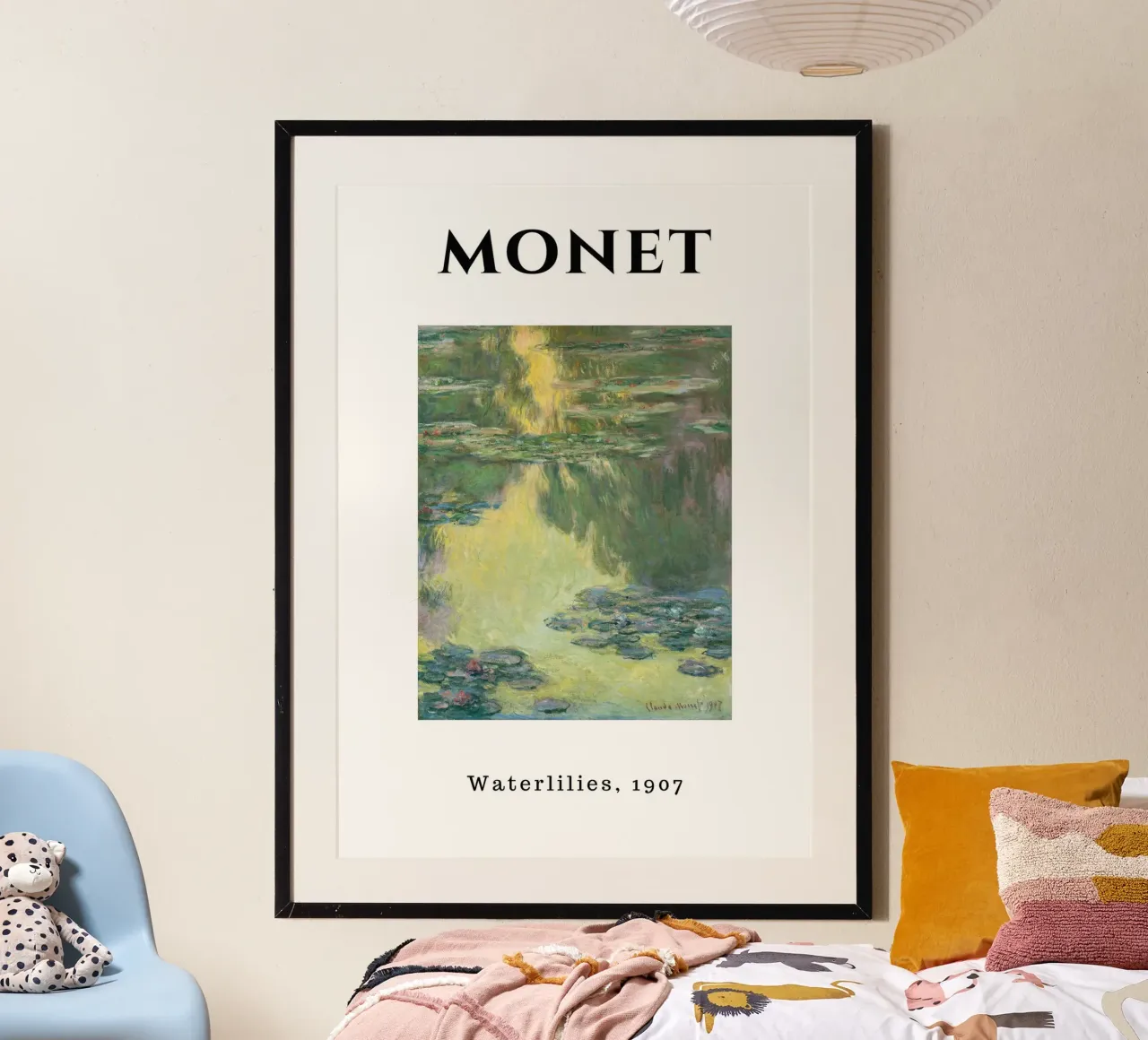 Le ninfee di Monet, 1907 - Riflessi impressionisti dello stagno carta hahnemühle da homdeco