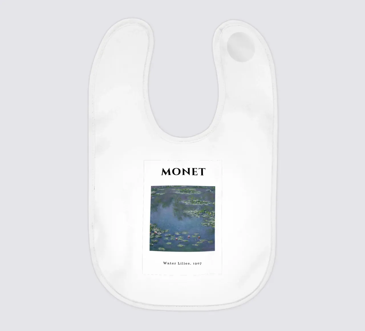 Ninfee di Monet, 1907 - Blu Serenità Impressionista Pon bavaglino da homdeco