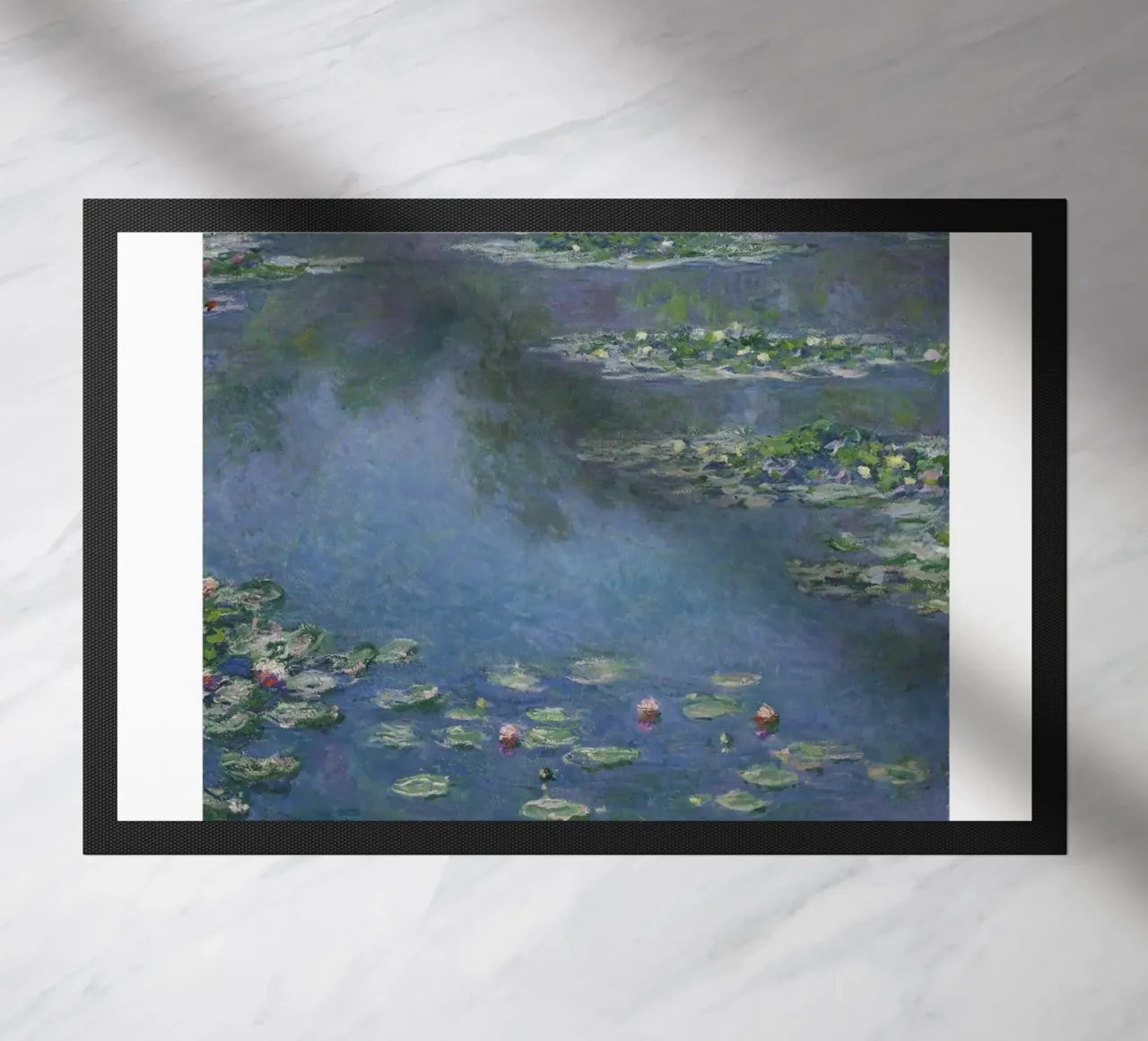 Ninfee di Monet, 1907 - Blu Serenità Impressionista Pon zerbino da homdeco