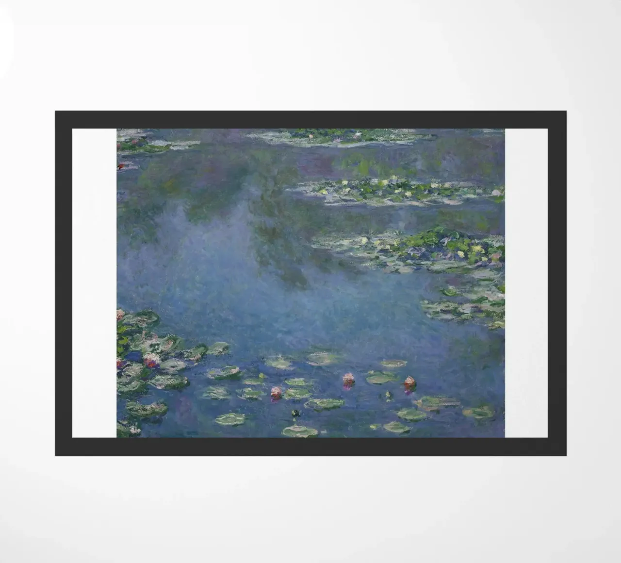 Ninfee di Monet, 1907 - Blu Serenità Impressionista Pon zerbino da homdeco