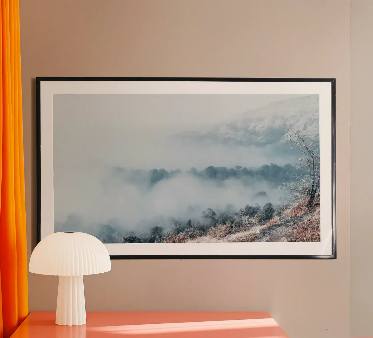 Das Flüstern des Nebels Poster von PhotoVibe Decor