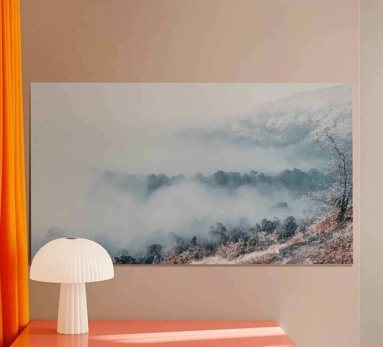 Das Flüstern des Nebels Poster von PhotoVibe Decor