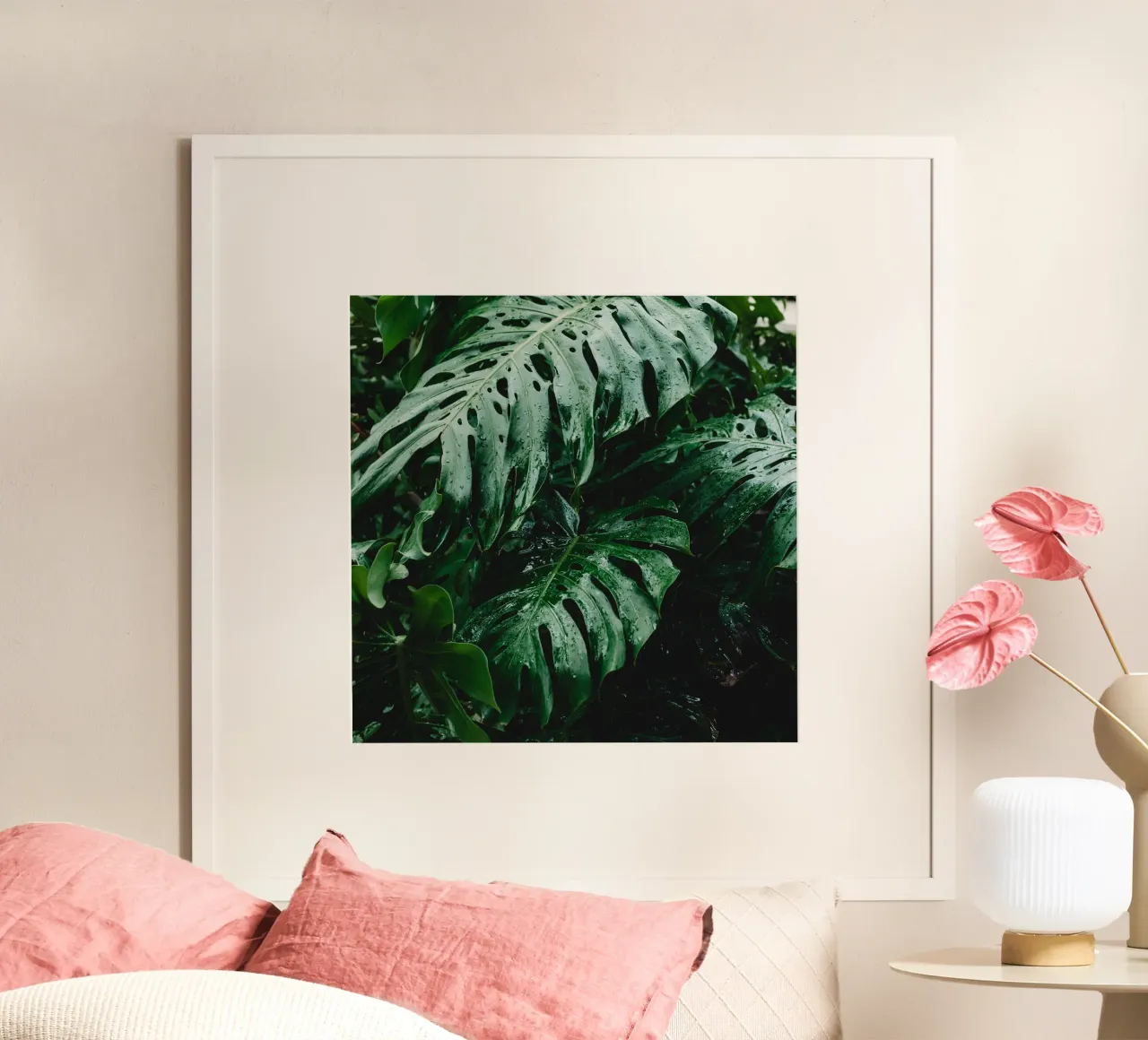 Texture botaniche poster con telaio in alluminio da PhotoVibe Decor