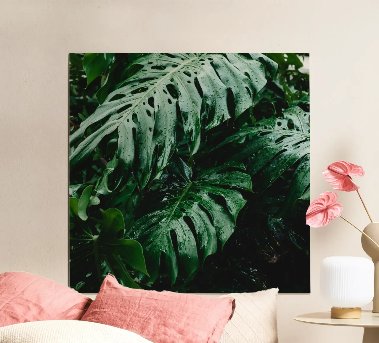 Texture botaniche poster con telaio in alluminio da PhotoVibe Decor